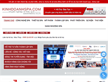 Tablet Screenshot of kinhdoanhspa.com